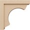 Ekena Millwork 4"W x 16"D x 16"H Thin Emerson Rough Cedar Woodgrain TimberThane Corbel, Primed Tan CORUR04X16X16EMRRCPR - alternate 3
